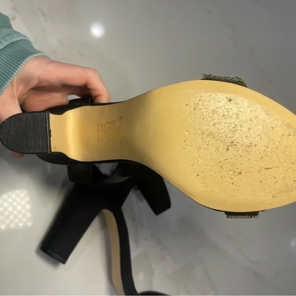 Nina Black Sparkling Heels - Picture 11 of 16